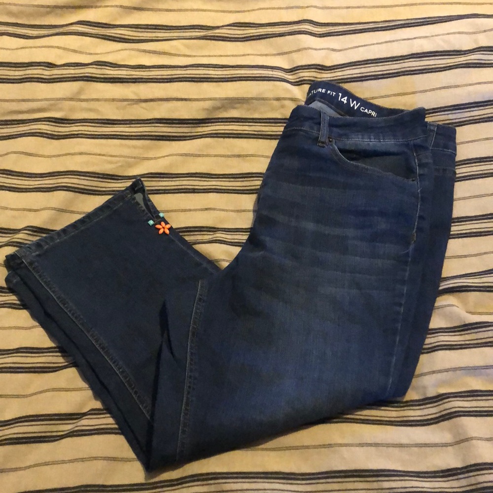 Dressbarn Westport capris jeans size 14W